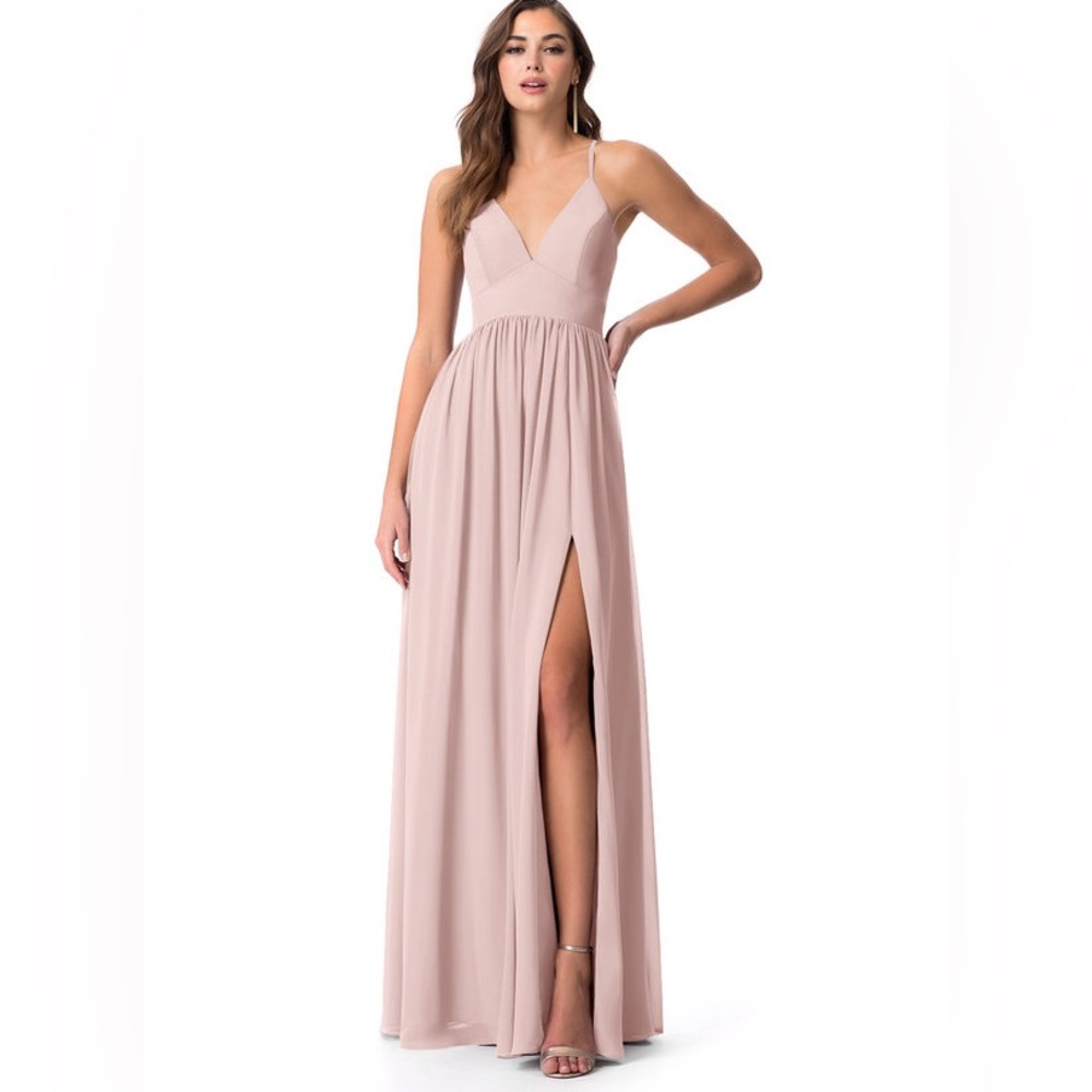 Azazie Aaida Dress in Dusty Rose. WORN ONCE.
